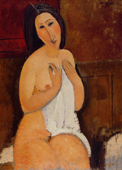 Desnudo sentado con una camisa de Amedeo Modigliani